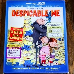 DESPICABLE ME Ultimate Edition on BLU-RAY 3D + BLU-RAY 2D + DVD + DIGITAL COPY